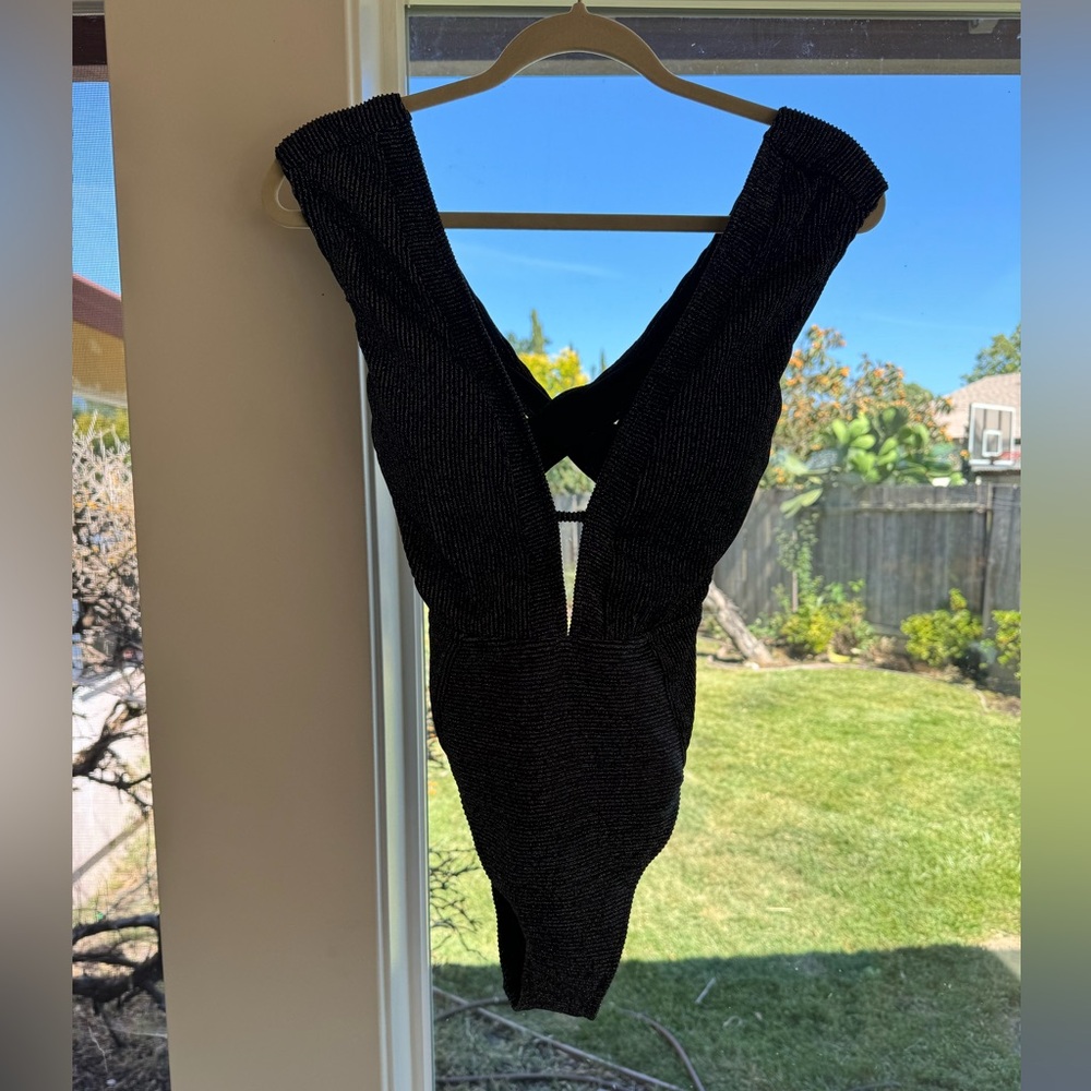 NWT Kenneth Cole NY one piece shimmer bathing suit